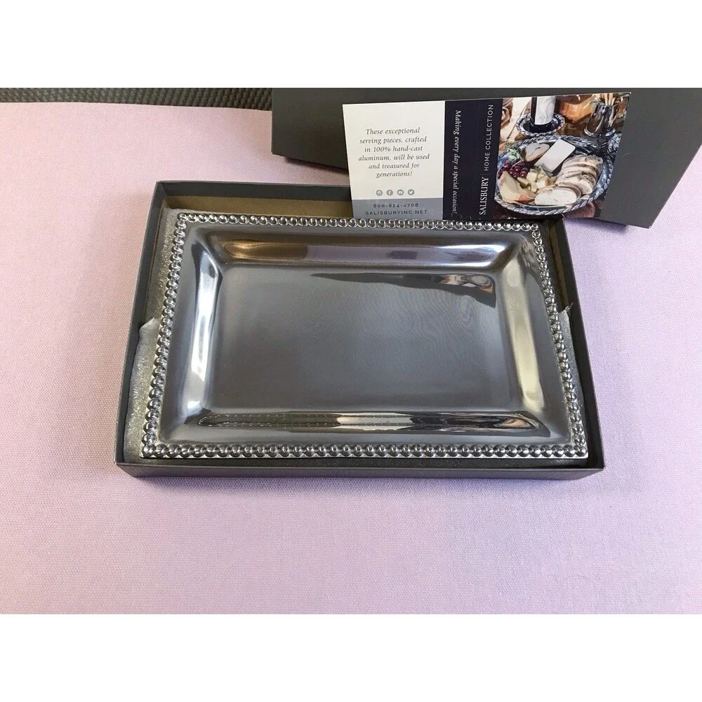 Salisbury Medium  Beaded  Rectangular Tray